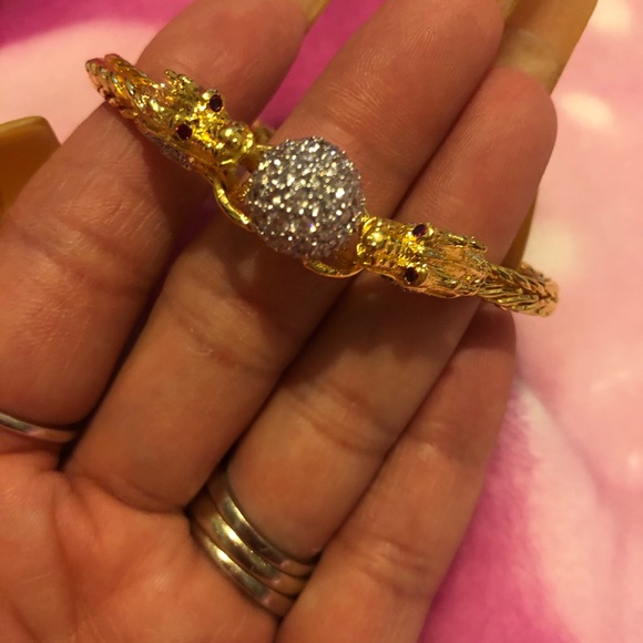 18k gold plated dragon 🐉 custom bracelet - Picture 3 of 5